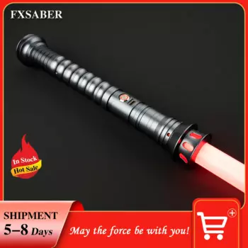 Меч с металлической ручкой FXSABER RGB, 16 меняющихся цветов, пиксельный световой меч с шрифтом 34
