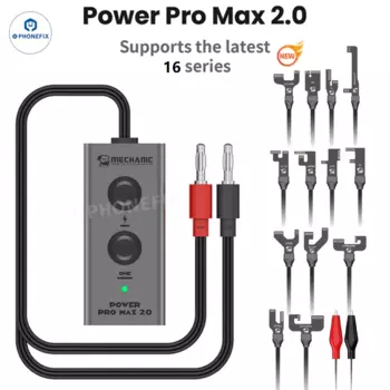 Mechanic Power Pro Max 2.0 Тестовый кабель питания Мобильная линия загрузки для iPhone 6-16PM Ремонтный переключатель Тестовый шнур питания Запуск одной кнопкой