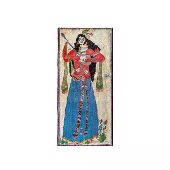 MEDICCI HOME Uyghur Girl Frescoes Ретро коврик для гостиной