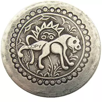 Медная бронзовая монета Сафавидов Хусейн I