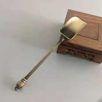 Медная чайная ложка