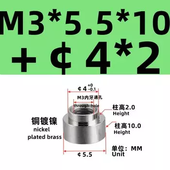 Медная гайка M3 L10-24 SMTSO
