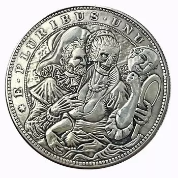 Медная монета-маска XMSJ