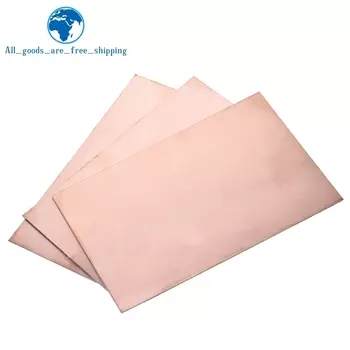 Медная пластина TZT для DIY 10x15 см