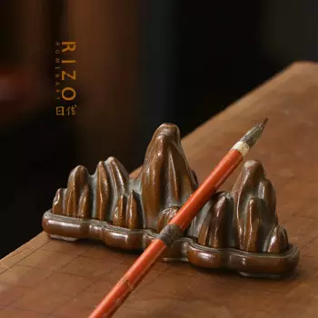 Медная плита Qingsong Tang Su Gong, знаменитая медная фотография Hu Qingsong, креативная подставка в форме гор, Искусственный горный орнамент