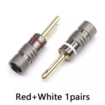 Медная позолоченная алюминиевая оболочка с банановой головкой 4 мм