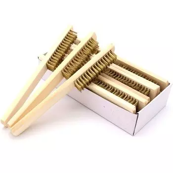 Медная щетка с деревянной ручкой SI MI DA DANG 6x16 рядов