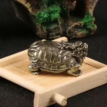 Медная статуэтка дракона-черепахи
