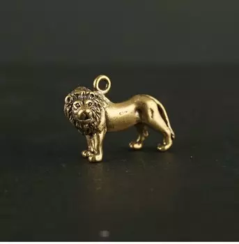 Медная статуэтка лев XFFox