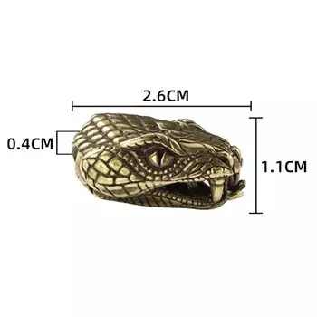 Медные брелки PlumHOME в виде головы змеи