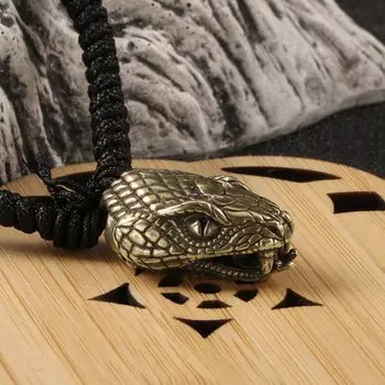 Медные брелоки с головой змеи HENGHOME