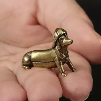 Медные фигурки такс OIMG