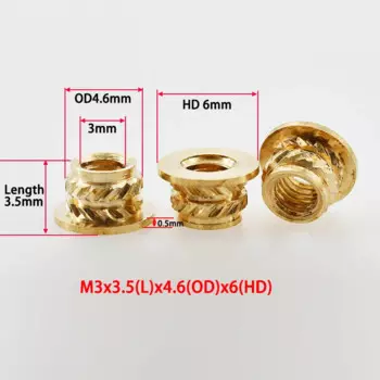 Медные фланцевые гайки M2 M3 M4 M5 M6 M8