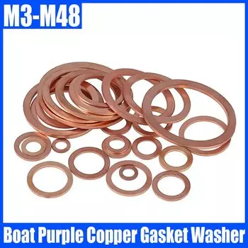 Медные плоские шайбы GooBetter M3-M48