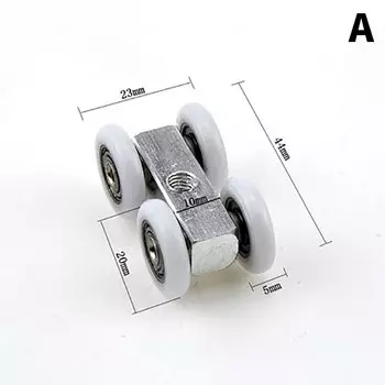 Медные ролики для стеклянных дверей HUXUAN