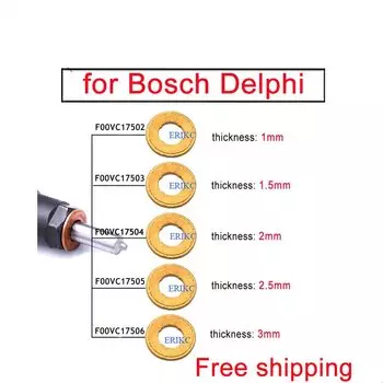 Медные шайбы F00VC17505 F00VC17504 F00VC17503 для дизельной форсунки 9001-850C F00VC17506