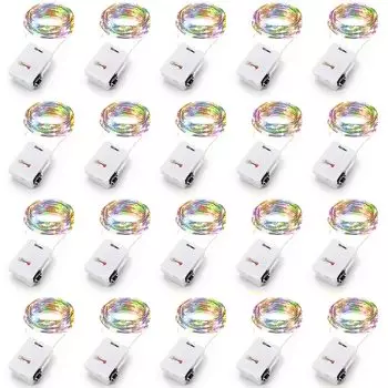 Медные светодиодные гирлянды NBRW, 2 метра, 20 светодиодов