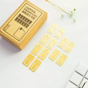 Медные закладки Fromthenon, набор из 12 штук