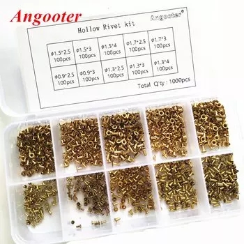 Медные заклепки Angooter набор 1000 шт.