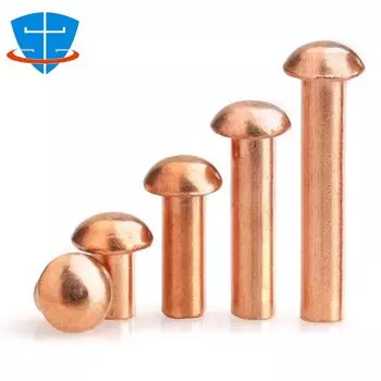 Медные заклепки с круглой головкой SHOUZHENG FASTENER, набор из 10 штук