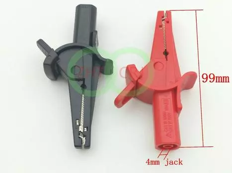 Медные зажимы «крокодил» для мультиметра ZHTCRJ, 2 шт.