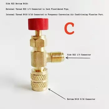 Медный адаптер для хладагента ouliluye Air conditioning valve