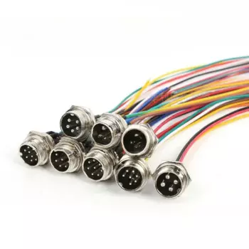 Медный кабельный разъем DIVEDEER GX16 M16 10-контактный