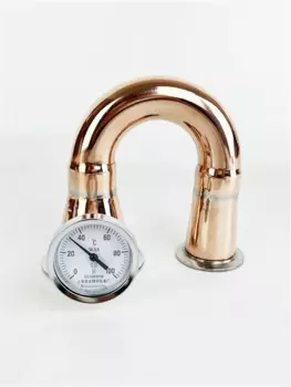 Медный локоть YOHOYAMA 3" OD91 * 2" OD64 с внутренней резьбой 1/4"