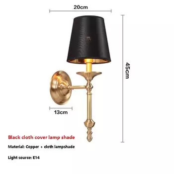 Медный настенный светильник Xiffenty