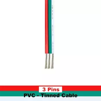 Медный Проводной Кабель С ПВХ-изоляцией 18AWG 20AWG 22AWG Различной Длины Для Светодиодного Освещения 12 В/24 В Постоянного Тока