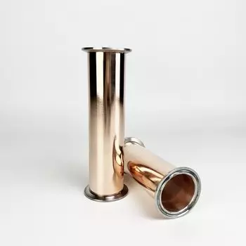 Медный санитарный тройной зажим YOHOYAMA 3" (76 мм), длина 10"/12", толщина 2 мм