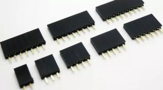 Megmoki Single Row Pin Female Header Socket Pitch 2.54mm 10шт