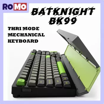 Механическая клавиатура Batknight BK99, режим Thri, прокладка, 83key, горячая замена, Магнитная крышка, Офисная Клавиатура, N-Key, Rollover, игровая клавиатура