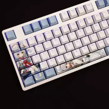 Механическая клавиатура для игры Genshin Impact Sigewinne, 108 клавиш/комплект