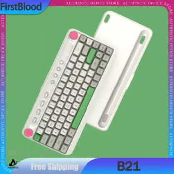 Механическая клавиатура firstкрови B21, 2 режима, USB Беспроводная Bluetooth клавиатура, колпачки клавиш PBT, 68 клавиш, стандартная клавиатура для Win/Mac, подарок