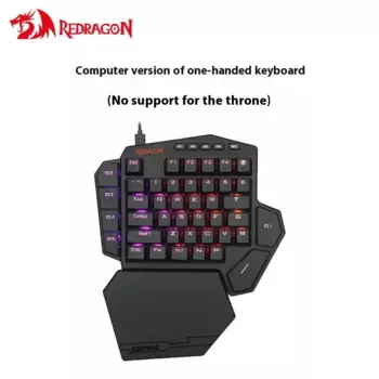 Механическая клавиатура Redragon K585, двойной режим, RGB, эргономичная игровая клавиатура с подставкой для рук, игровое хранилище, персонализированная игровая Подарочная клавиатура для ПК