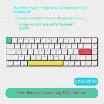 Механическая клавиатура Xinmeng C68 с тремя режимами, Беспроводная Bluetooth клавиатура с горячей заменой RGB, низкопрофильная Офисная Клавиатура, игровая клавиатура для планшетного ПК