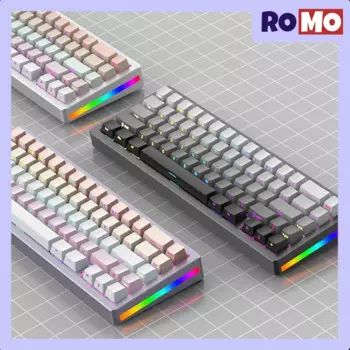 Механическая клавиатура Xinmeng M67, прокладка, горячая замена, 67-клавишный режим Thri, Bluetooth, игровая клавиатура с RGB подсветкой, клавиатура для киберспорта