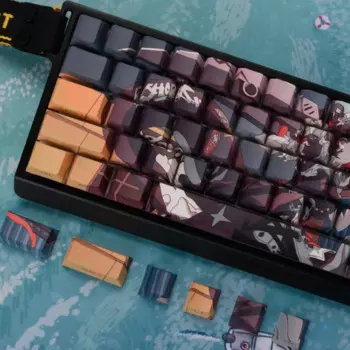 Механическая клавиатура Zenless Zone Zero Keycap Ellen с персонализированным мультяшным принтом PBT 134 клавиш Keycap аниме персонаж механическая клавиатура Keycap