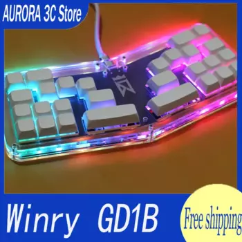 Механическая Проводная Мини-Клавиатура Winry GD1B, игровая клавиатура с популярной заменой для Windows/Macos/iOS/Android, подарок