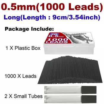 Механические карандаши Mr.Sampens 0,5 мм 0,7 мм 2B черные