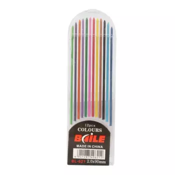 Механические карандаши XIALUOSHAN 2,0 мм 2B черный/цветной 12 шт.