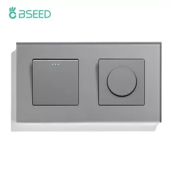 Механические настенные выключатели BSEED 1/2/3 клавиши стекло