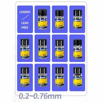 Механические шарики для пайки BGA TULX 10000 шт., 0.2-0.76 мм