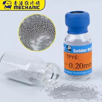 Механические шарики для пайки MECHANIC BGA Balls 0,2-0,76 мм
