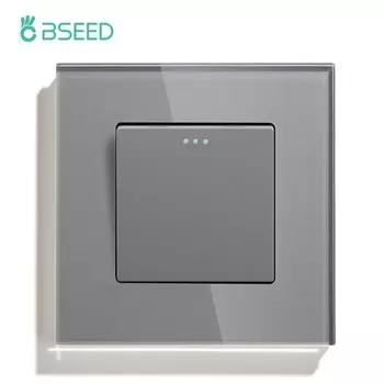 Механический двойной выключатель BSEED белый/черный