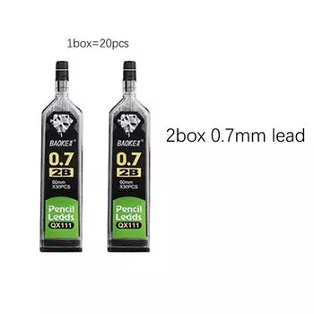 Механический карандаш MROOFUL серебристый 0,5/0,7/0,9/2.0 мм