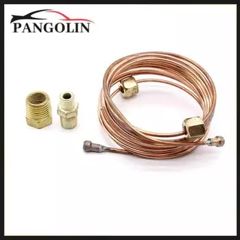 Механический манометр масла, комплект трубок, 72 дюйма, комплект для установки медных трубок с фитингом для деталей инструментов для легковых автомобилей, грузовиков, тракторов