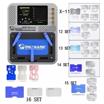 Механический нагревательный комплект, интеллектуальный нагревательный сепаратор для IPhone X-16PM, слой материнской платы, идентификатор лица, ремонт, оловянный шаблон, сварочная станция