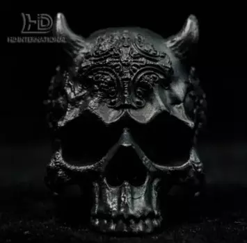 Механическое кольцо с черепом, серебряное кольцо с черепом без челюсти, изящное кольцо из стерлингового серебра с гравировкой, мужское кольцо с черепом, кольцо с черепом рыцаря